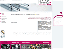 Tablet Screenshot of haas-praezisionstechnik.com